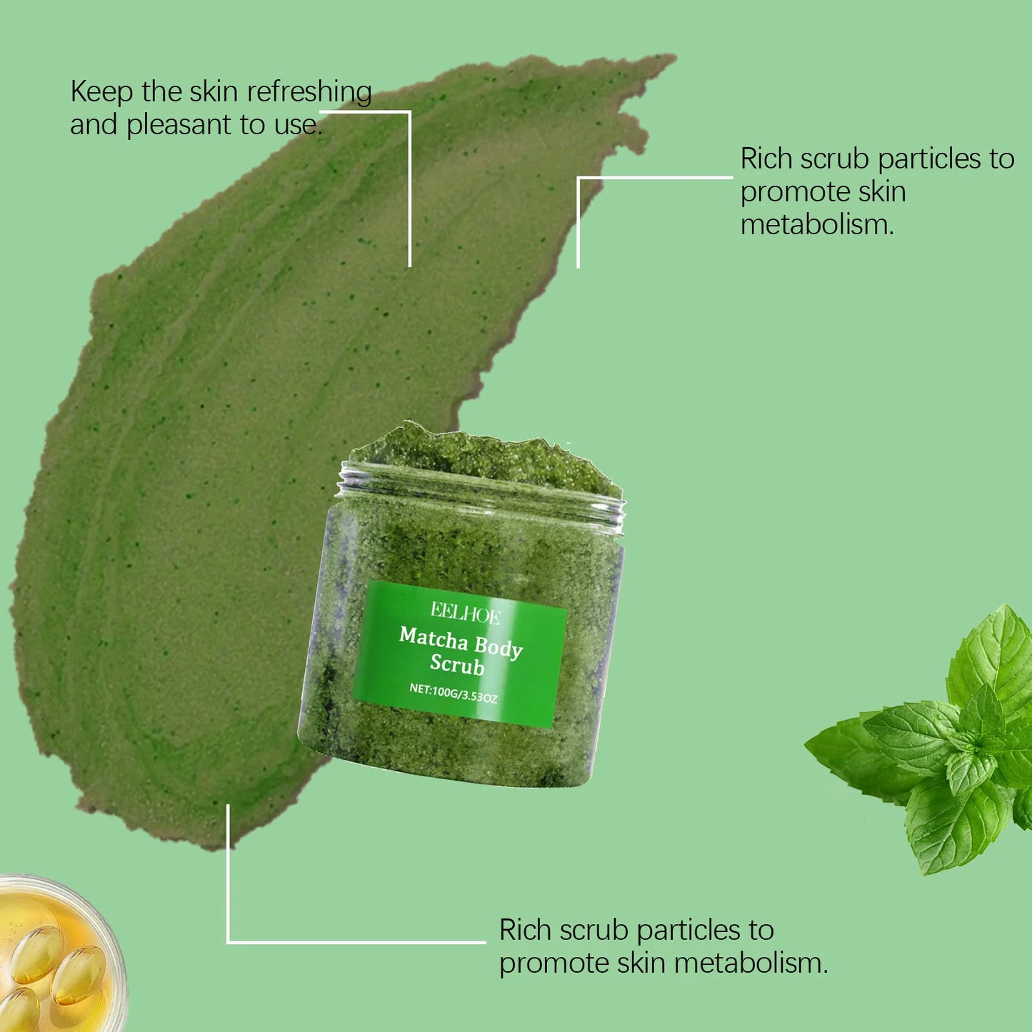 Matcha Sea Salt Body Scrub